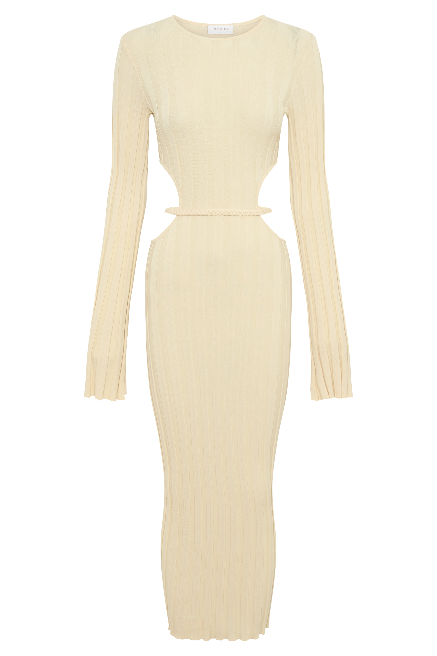 Elodie Knit Midi Dress - Cream