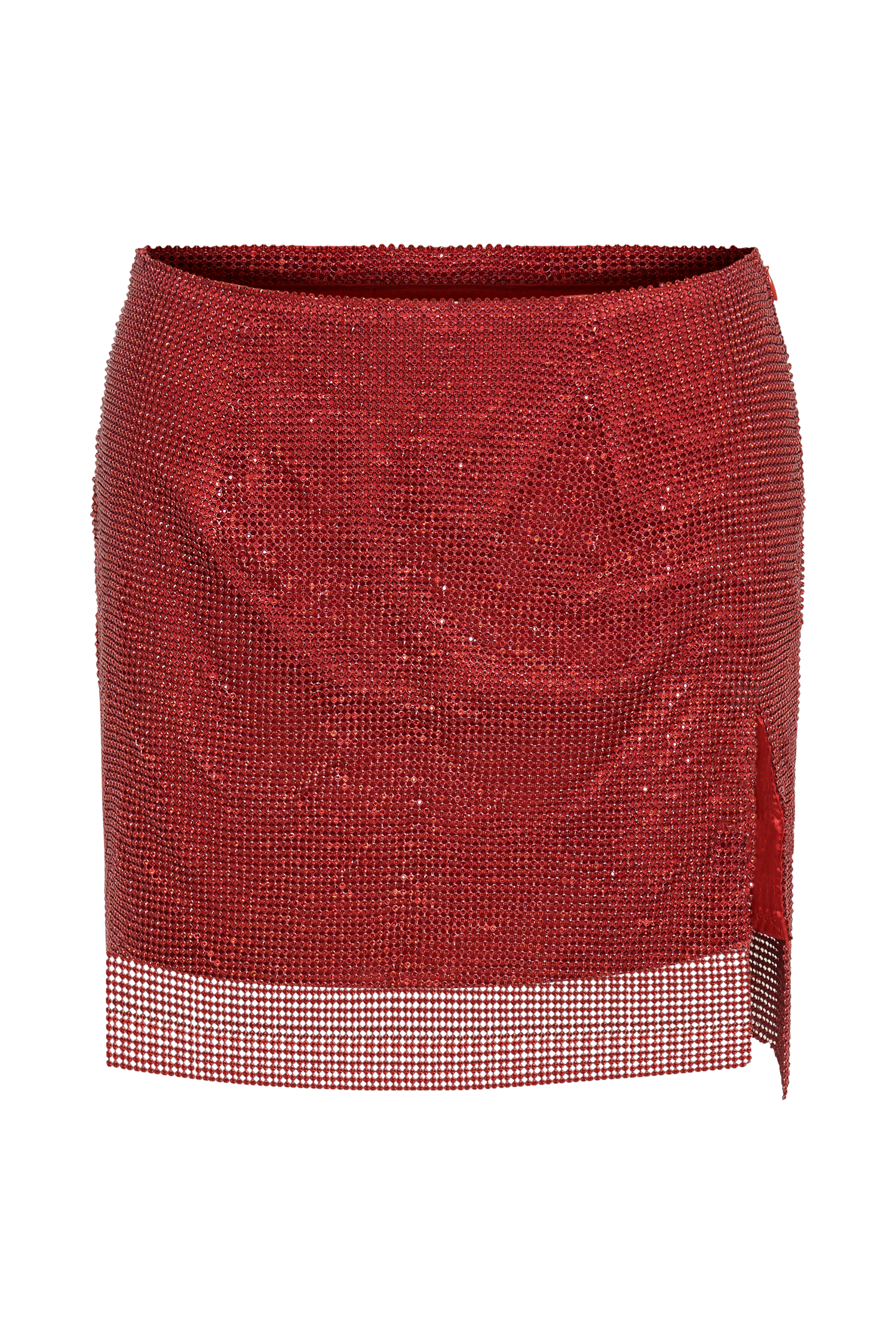 Marlena Glomesh Mini Skirt - Red