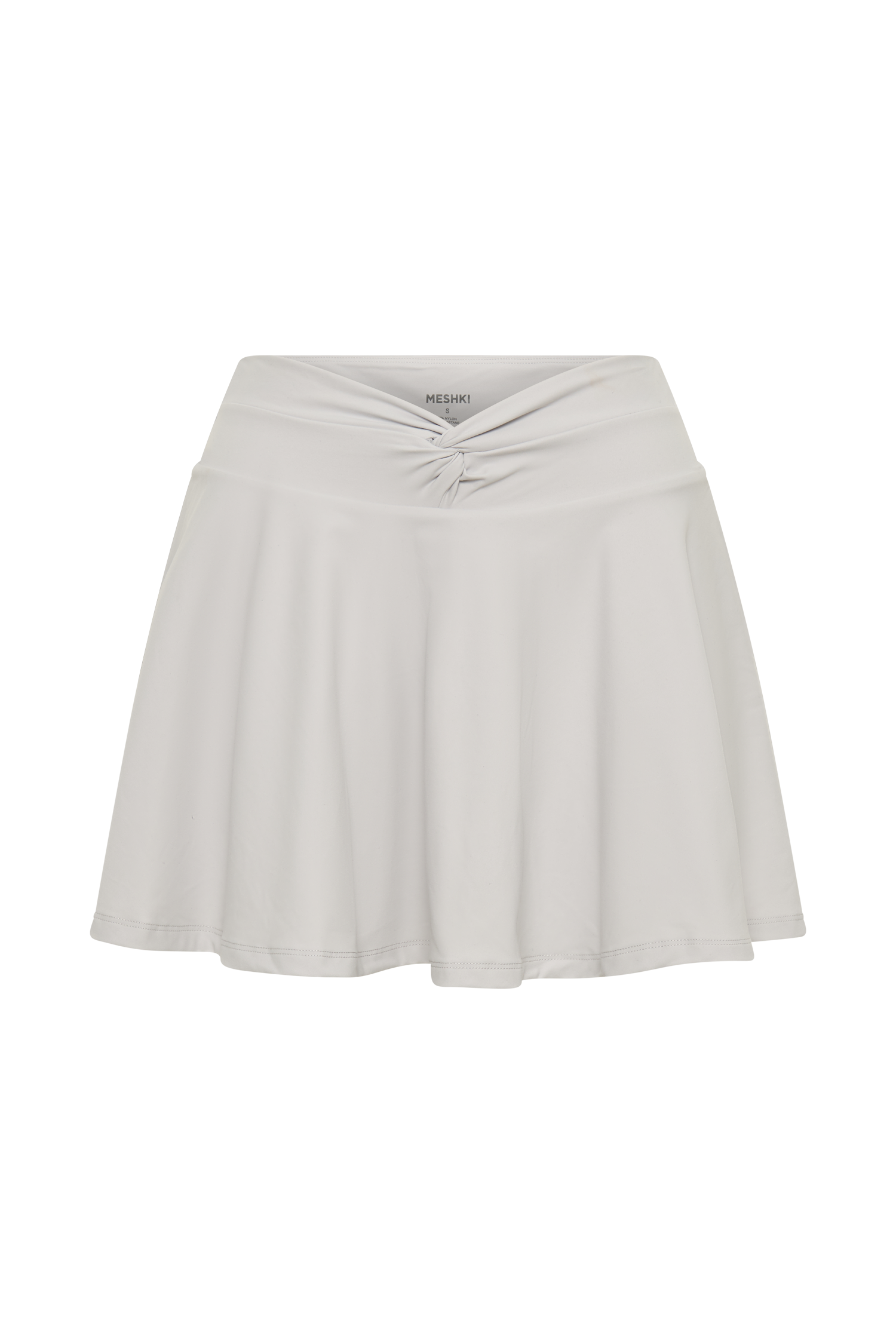 Lilah Twist Mini Skirt - Ice Grey