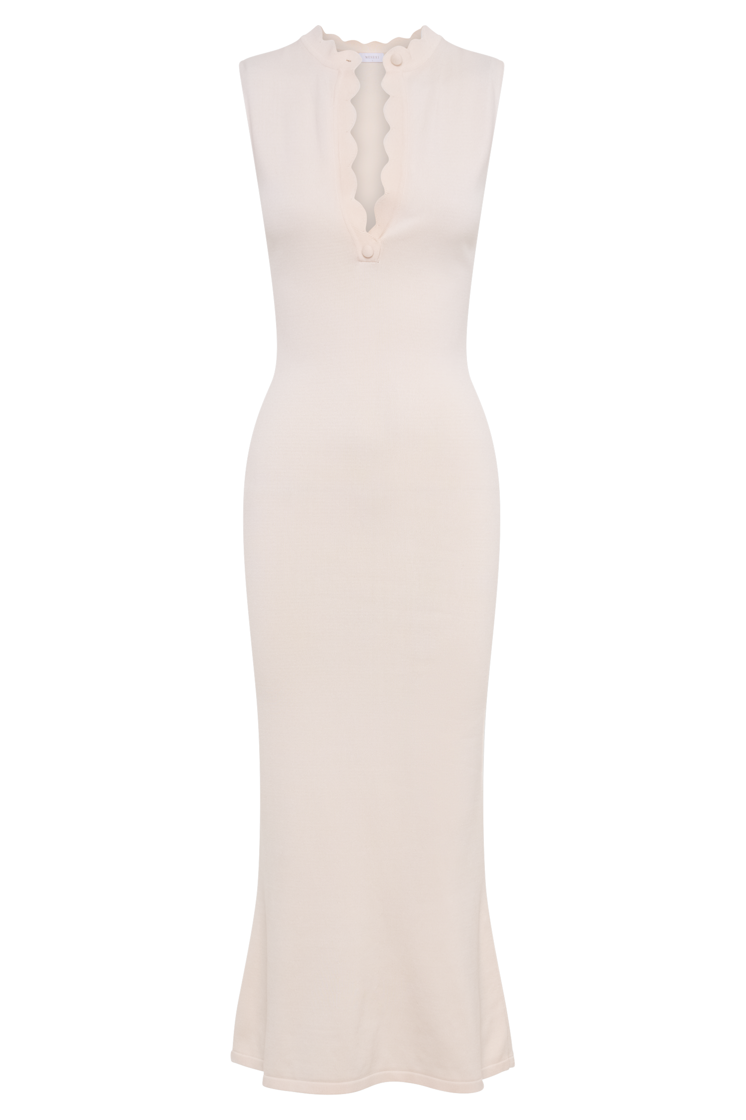Korva Knit Midi Dress - Ivory