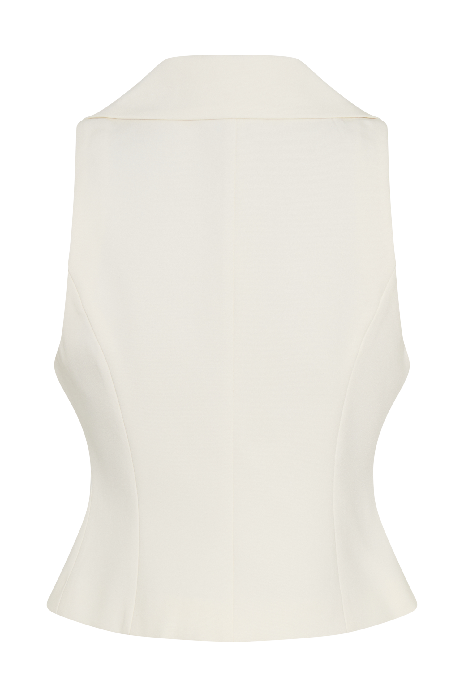 Alix Mixed Button Vest - Ivory