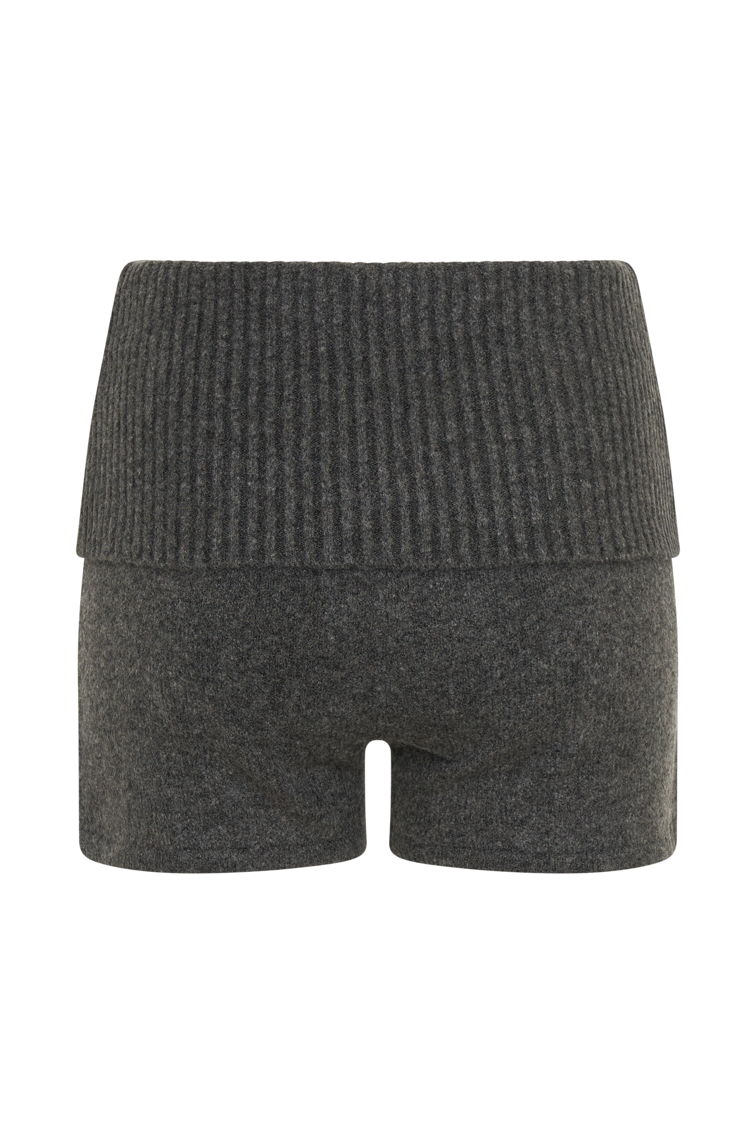 Aubrey Knit Shorts - Charcoal Marle