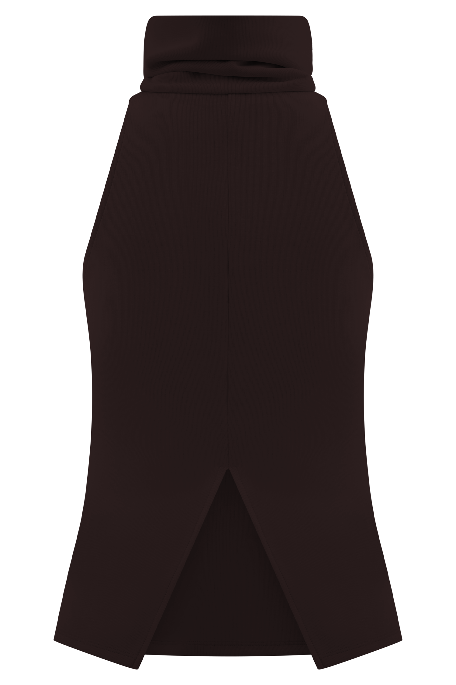 Birdie High Neck Sleeveless Top - Chocolate