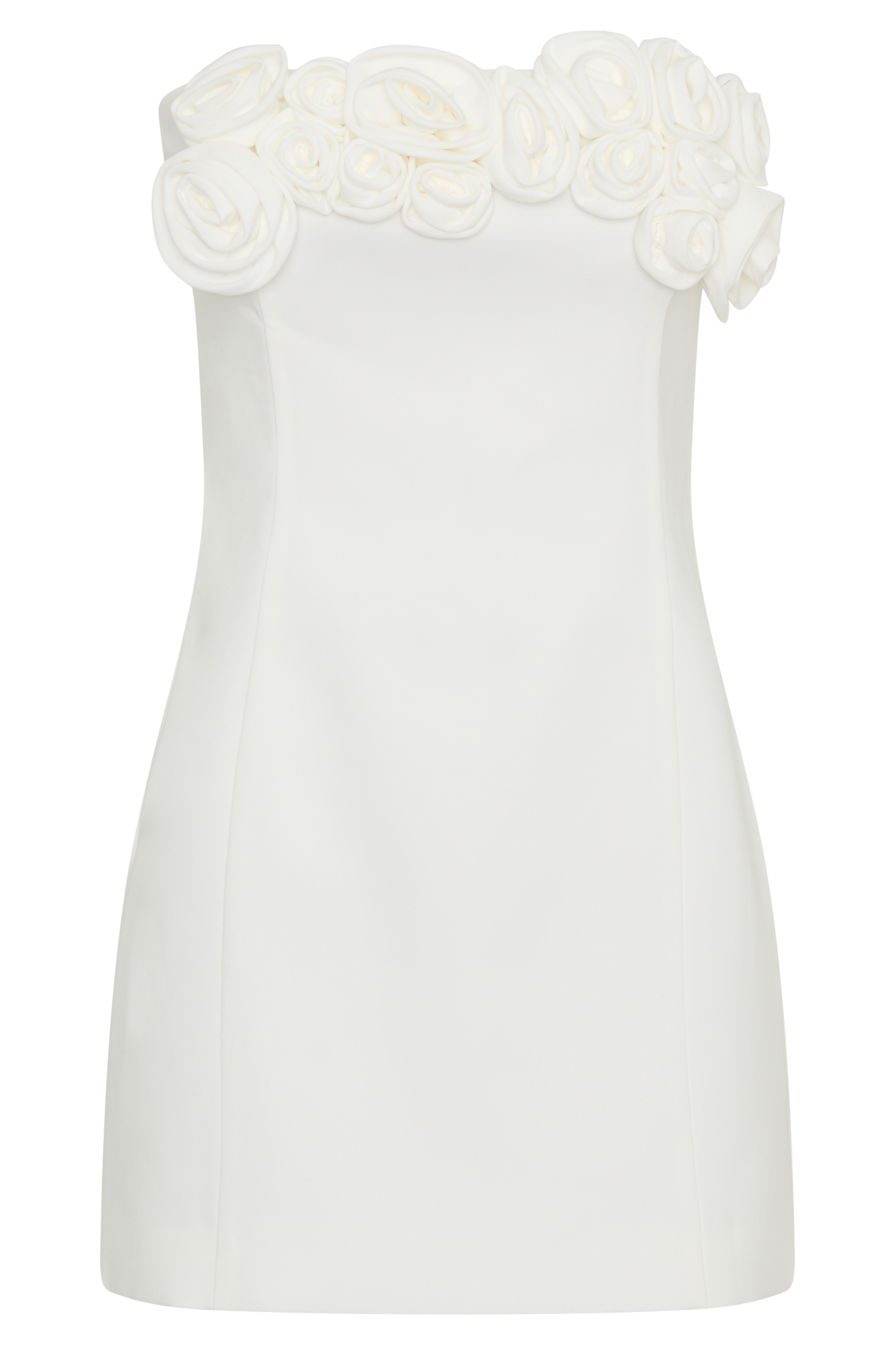 Brooks Rose Mini Dress - White