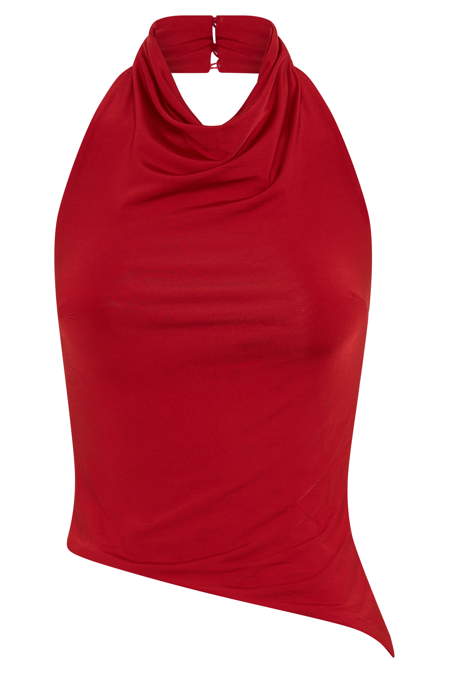 Federica Slinky Halter Neck Top - Red