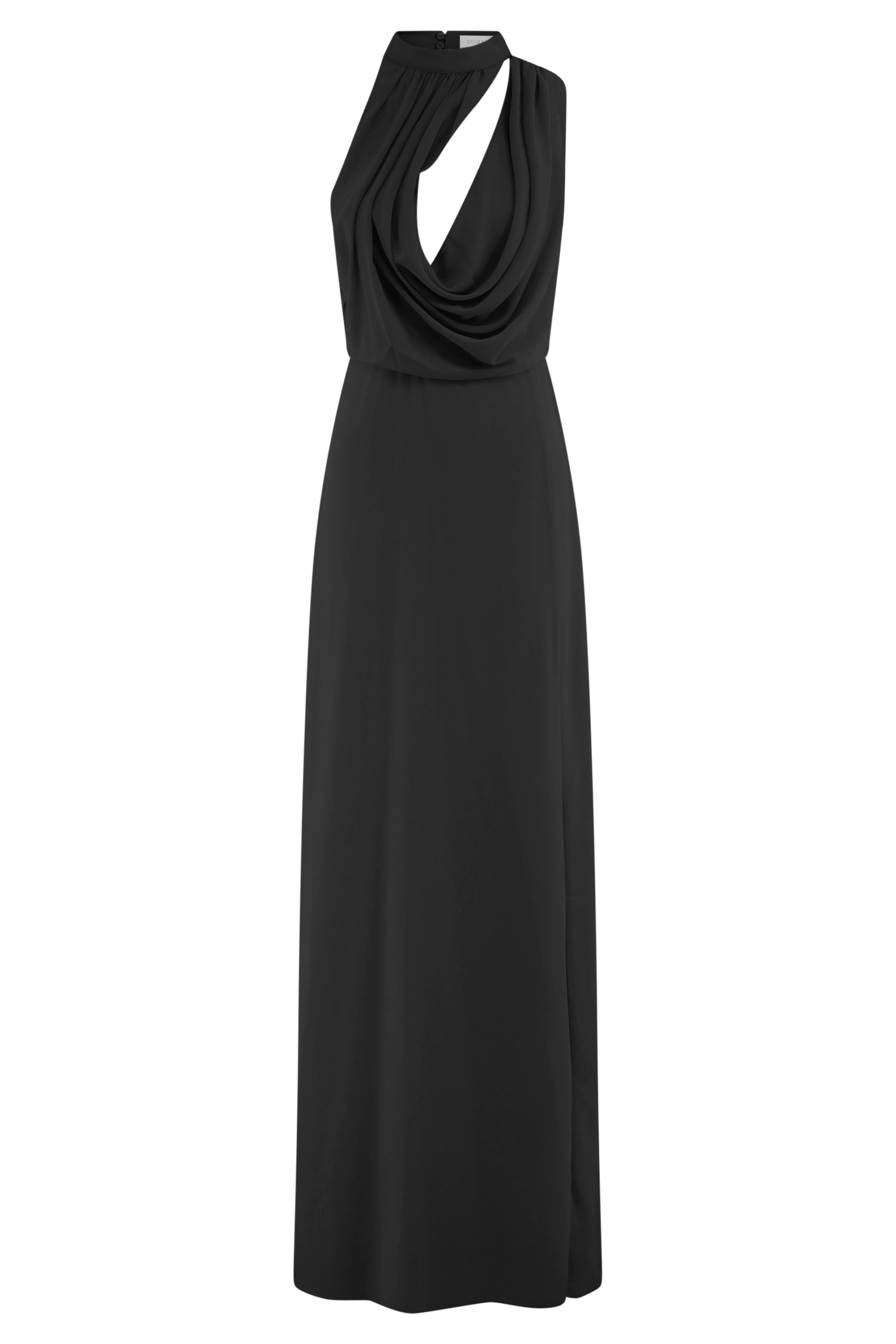 Galia Cowl Neck Maxi Dress - Black