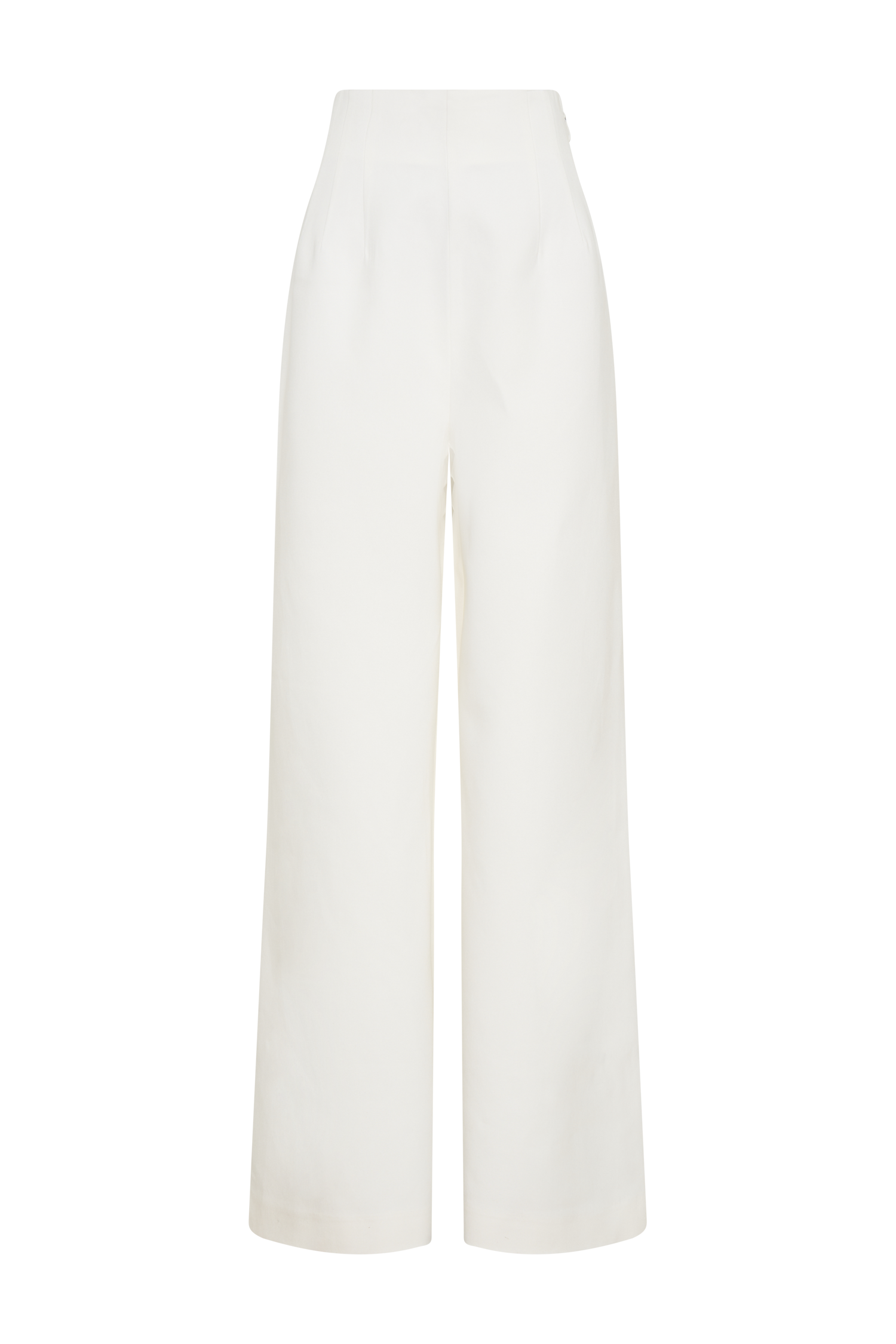 Silas High Waist Pants - White
