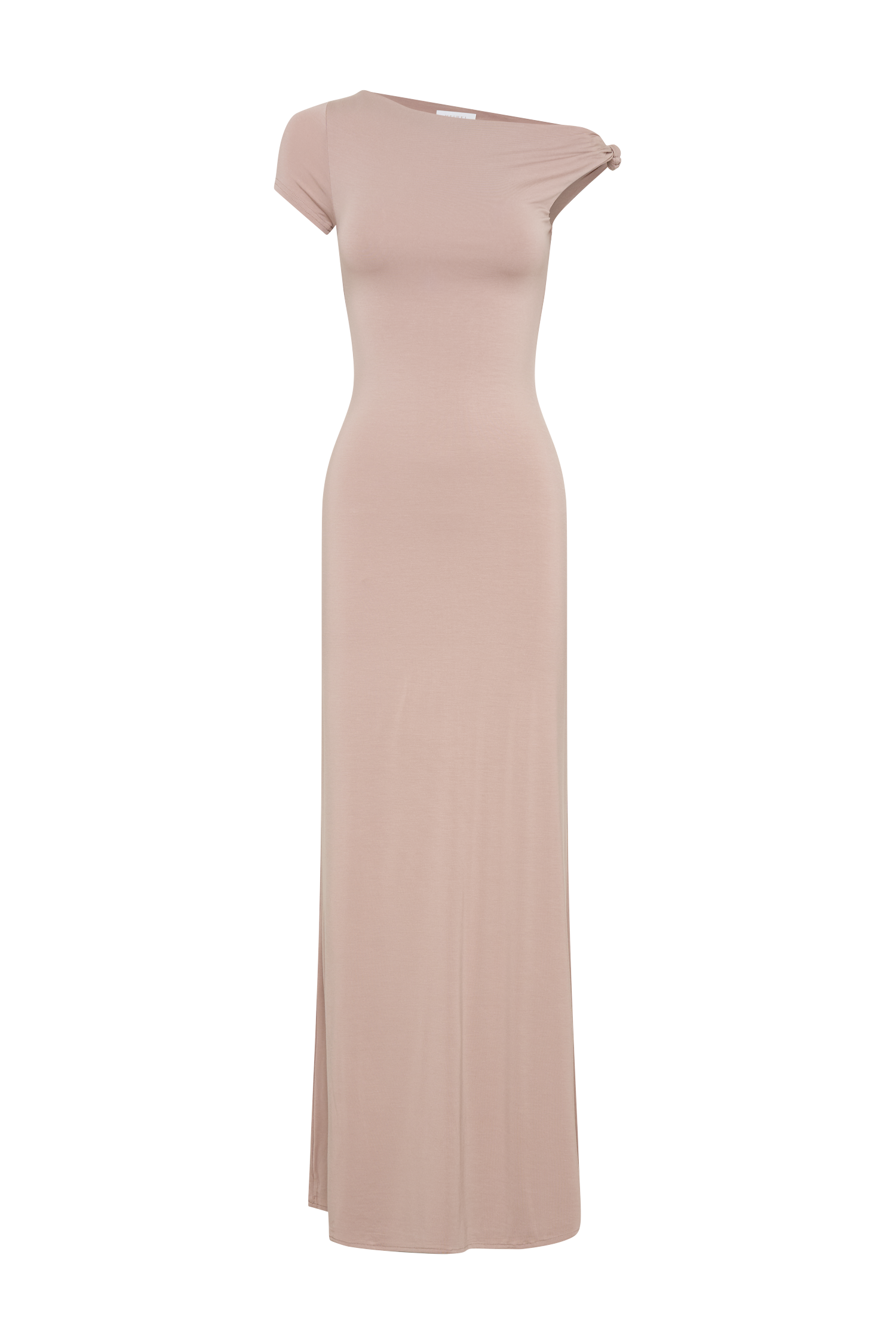 Tamsin Short Sleeve Modal Maxi Dress - Mushroom