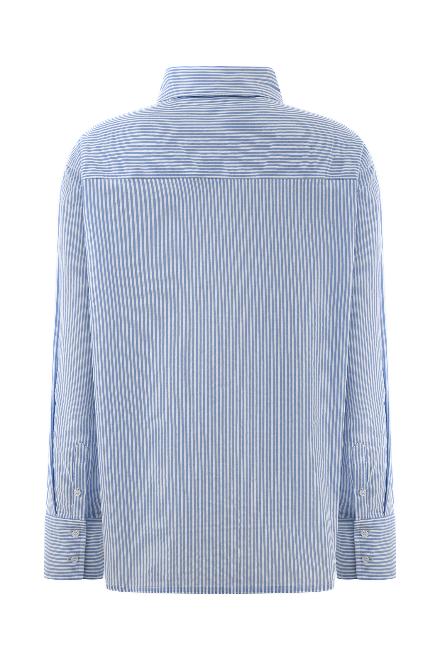 Hansen Oversized Shirt - Blue Pinstripe
