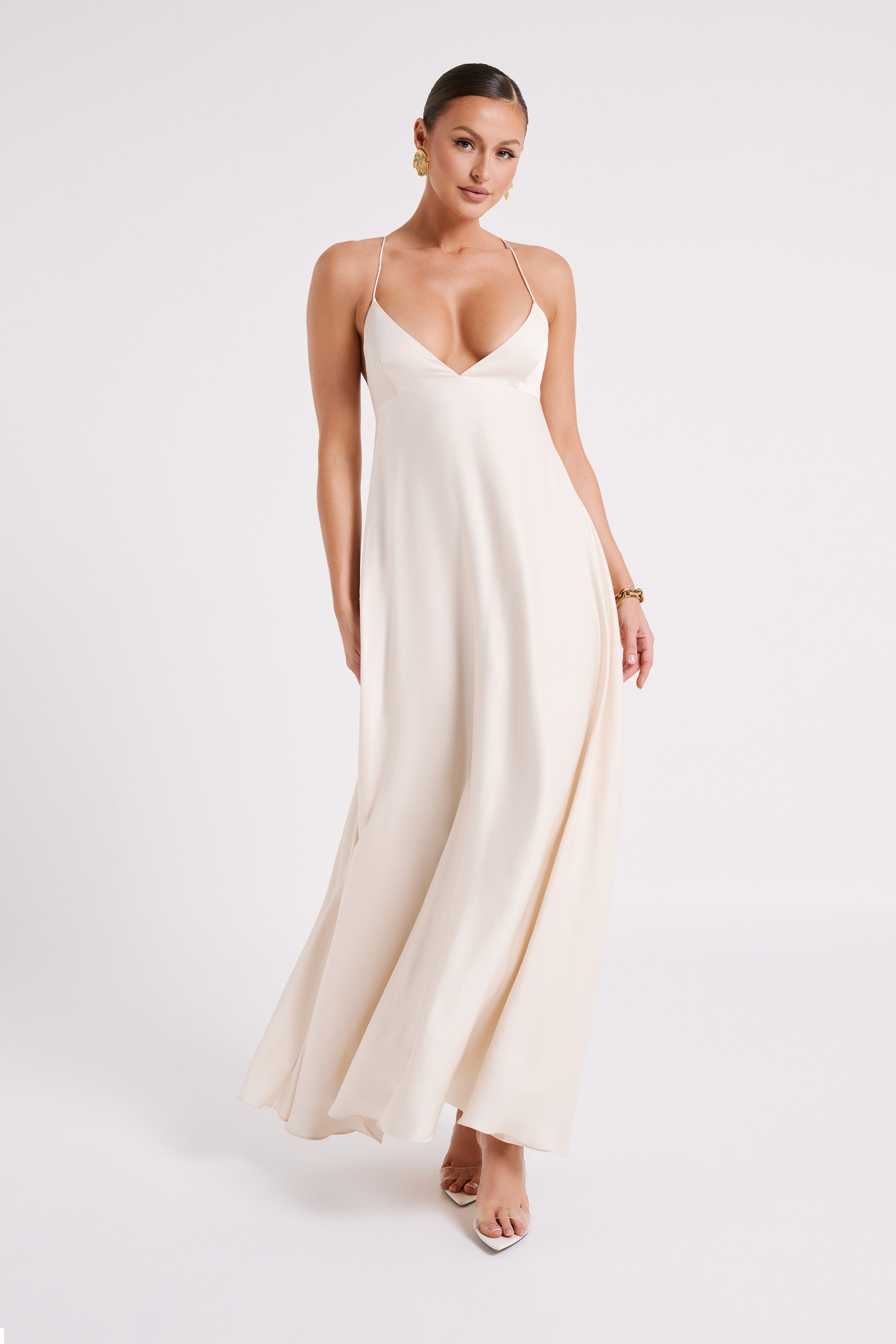 Melisandre Baby Doll Maxi Dress - Sand