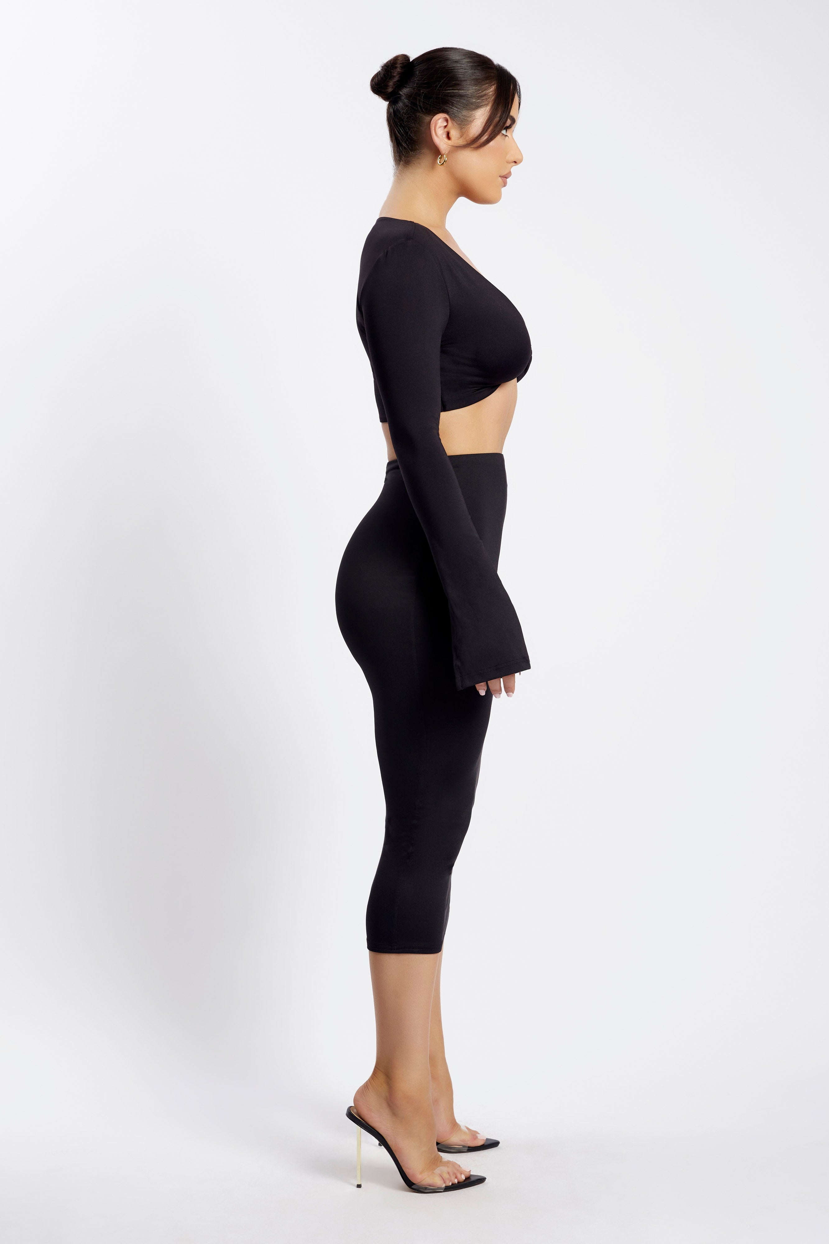 Charley Midi Skirt - Black