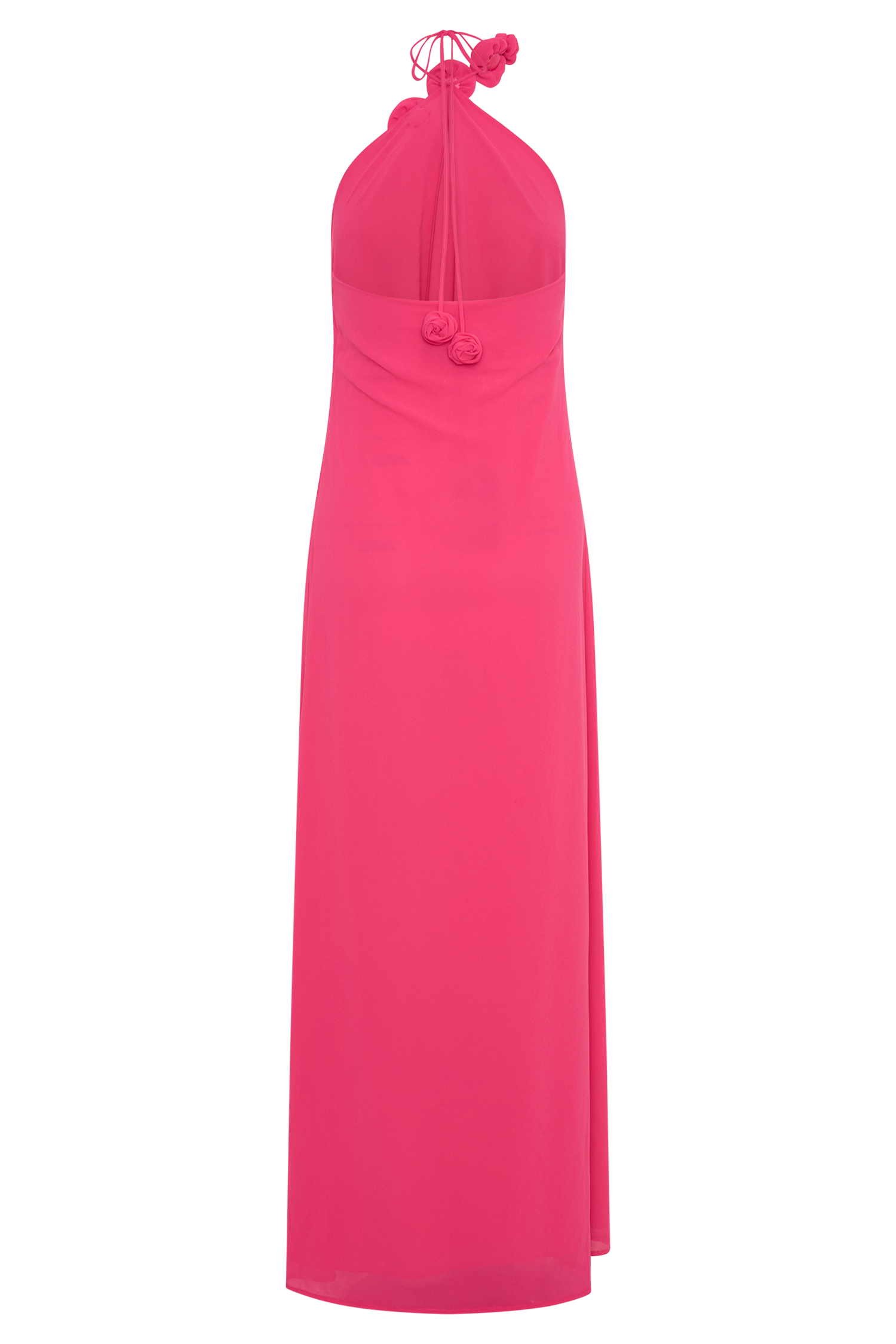 Rosalia Cowl Neck Maxi Dress - Raspberry